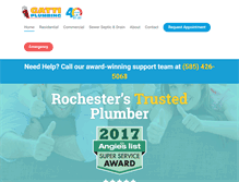 Tablet Screenshot of gattiplumbing.com